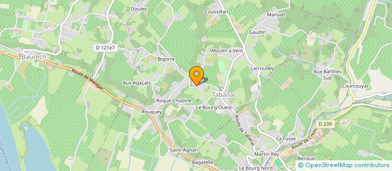 localisation de l'entreprise SCI AGATHE  TABANAC