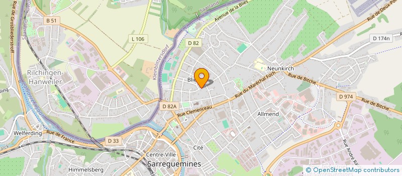 localisation de l'entreprise SCI AGATHE à SARREGUEMINES