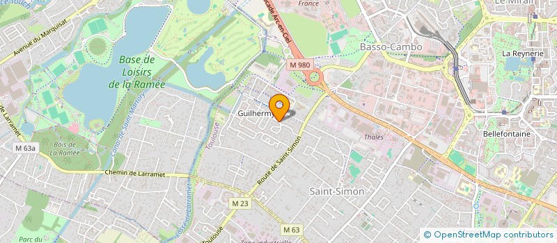 localisation de l'entreprise SCI AGATHE-ST PIERRE  TOULOUSE
