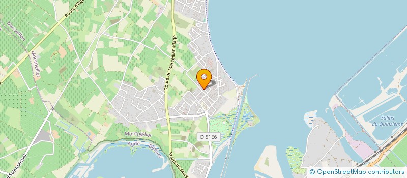 localisation de l'entreprise SCI AGATHE TYCHE à MARSEILLAN