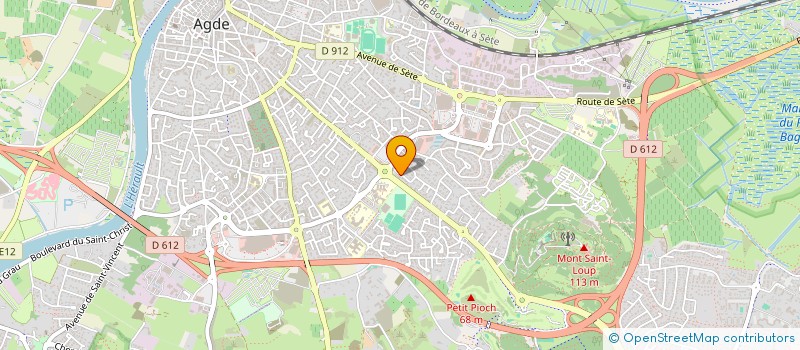 localisation de l'entreprise SCI AGATHELOU  AGDE