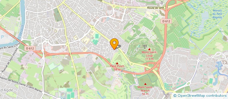 localisation de l'entreprise SCI AGATHIMMO  AGDE