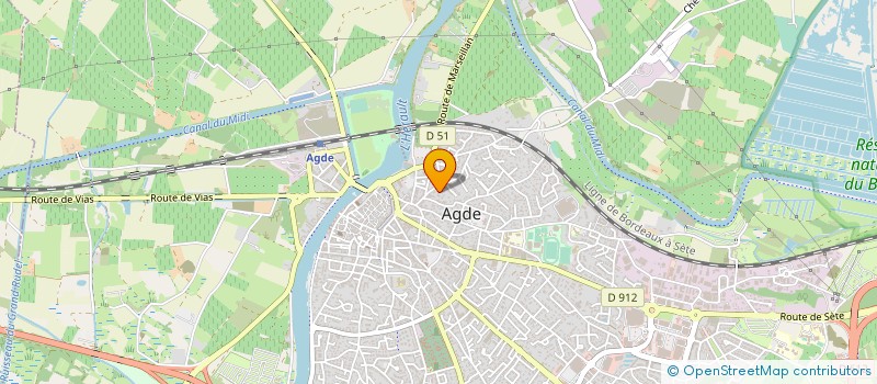 localisation de l'entreprise SCI AGATHOISE D INVESTISSEMENT  AGDE