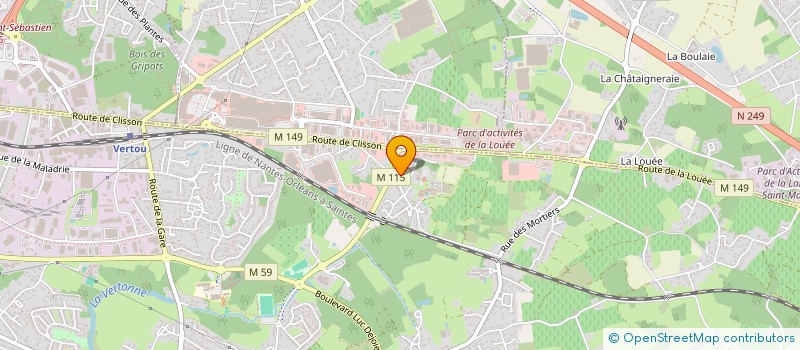 localisation de l'entreprise SCI AGB  VERTOU