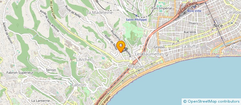 localisation de l'entreprise SCI AGC  NICE