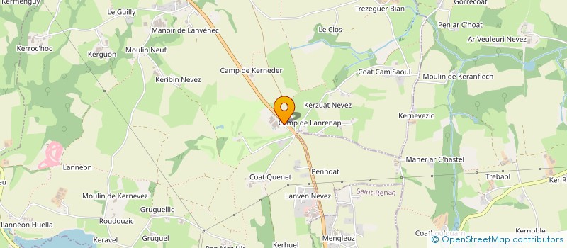 localisation de l'entreprise SCI AGCL  LANRIVOARE