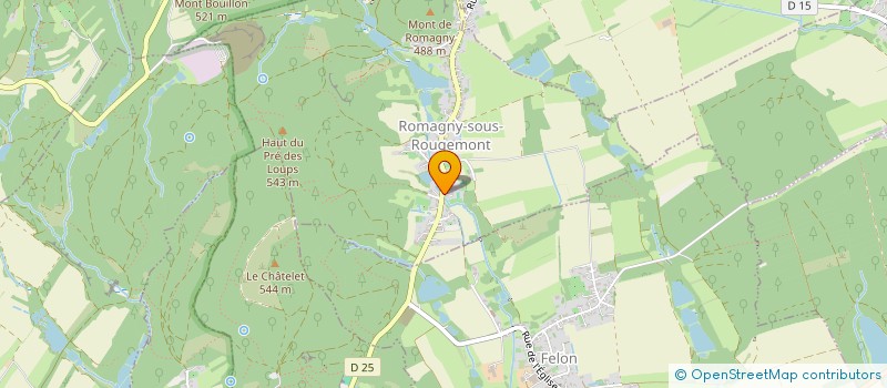 localisation de l'entreprise SCI AGCM à ROMAGNY-SOUS-ROUGEMONT