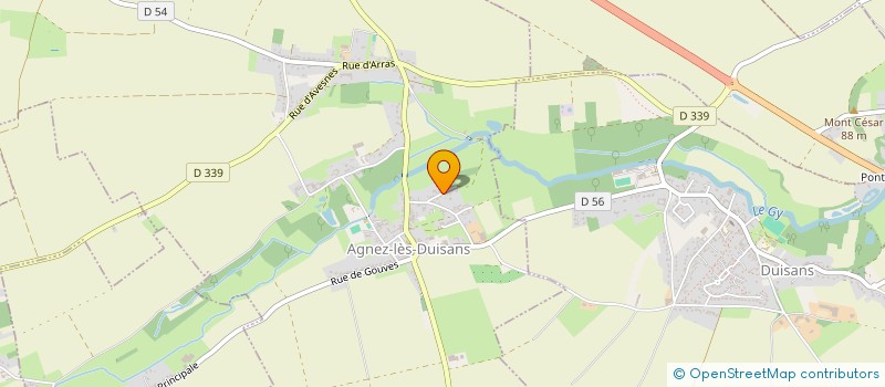 localisation de l'entreprise SCI AGD ST ELOI  AGNEZ-LES-DUISANS