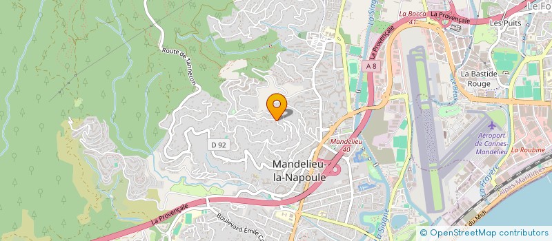 localisation de l'entreprise SCI AGDE à MANDELIEU-LA-NAPOULE