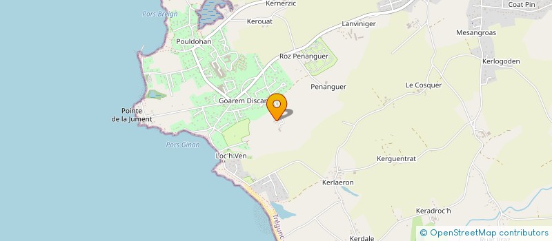 localisation de l'entreprise SCI AGDF 29  TREGUNC