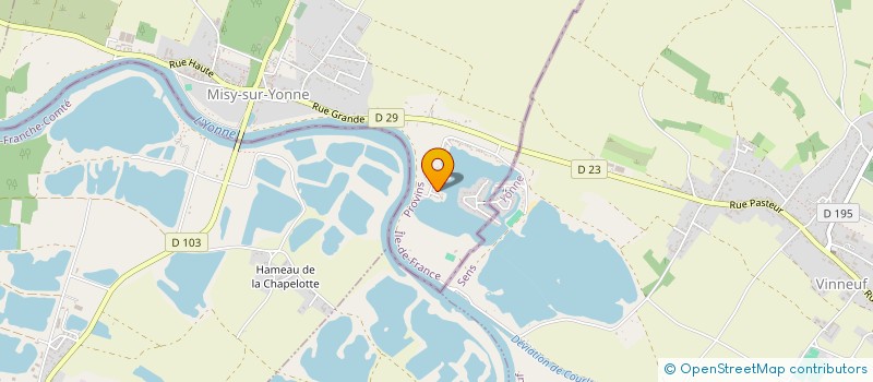 localisation de l'entreprise SCI AGDNV  MISY-SUR-YONNE