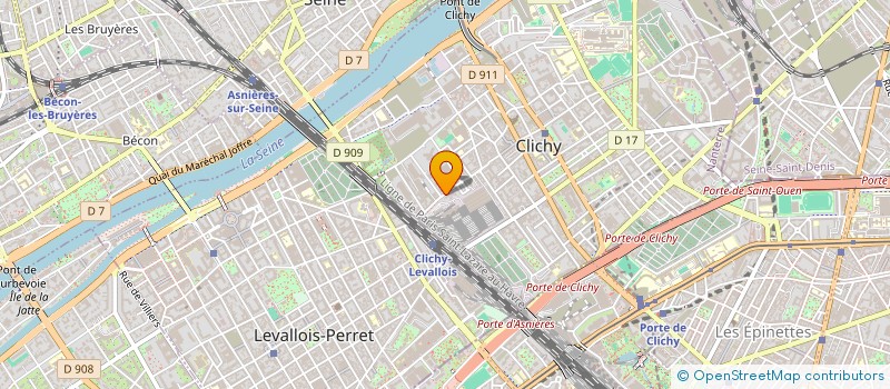 localisation de l'entreprise SCI AGDO à CLICHY