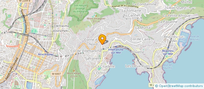 localisation de l'entreprise SCI AGEFIN à VILLEFRANCHE-SUR-MER