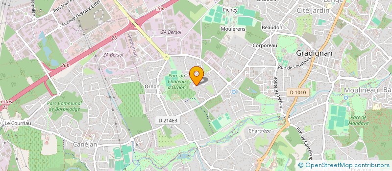 localisation de l'entreprise SCI AGEN-VENDIN à GRADIGNAN