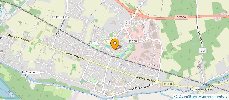 localisation de l'entreprise SCI AGENA à CHECY
