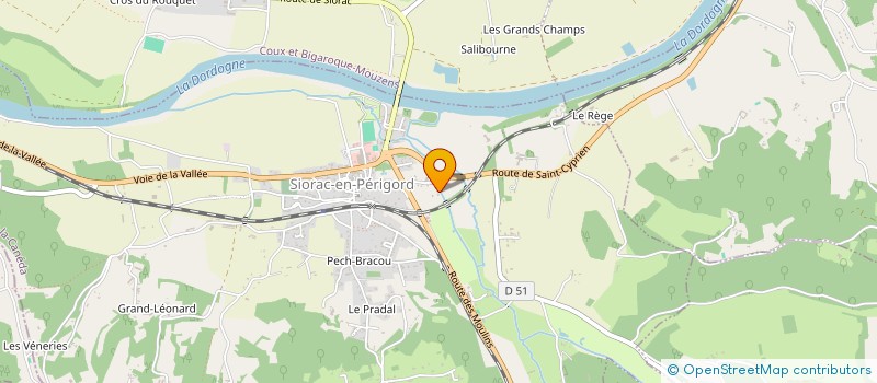 localisation de l'entreprise SCI AGENAIS JP3M  SIORAC-EN-PERIGORD
