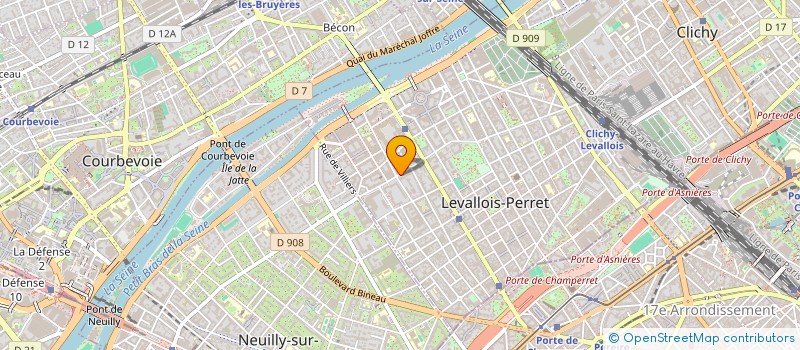 localisation de l'entreprise SCI AGER à LEVALLOIS-PERRET