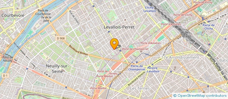 localisation de l'entreprise SCI AGERES à LEVALLOIS-PERRET
