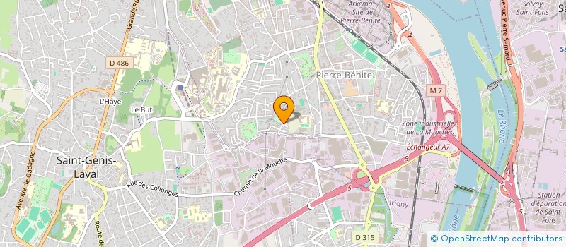 localisation de l'entreprise SCI AGERON-RONDELLI  OULLINS-PIERRE-BENITE