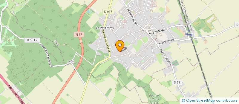 localisation de l'entreprise SCI AGFS à VIMY