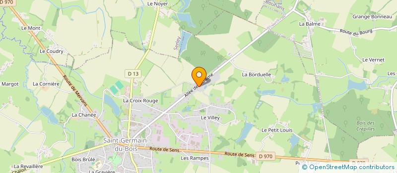localisation de l'entreprise SCI AGFT à SAINT-GERMAIN-DU-BOIS