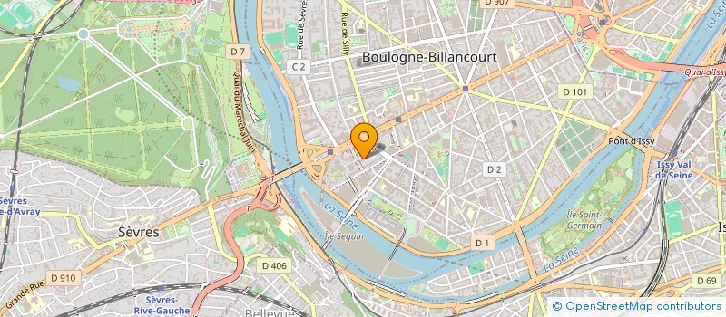 localisation de l'entreprise SCI AGI à BOULOGNE-BILLANCOURT