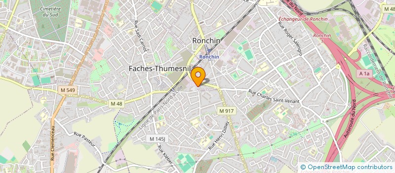 localisation de l'entreprise SCI AGIHUB SIEGE  FACHES-THUMESNIL