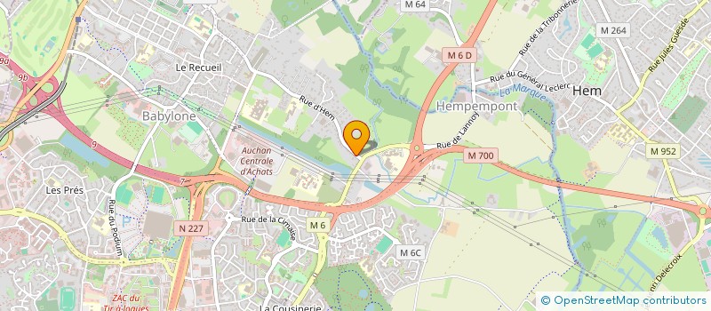 localisation de l'entreprise SCI AGILANNOY à VILLENEUVE-D'ASCQ