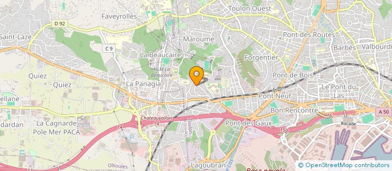 localisation de l'entreprise SCI AGILITI  TOULON