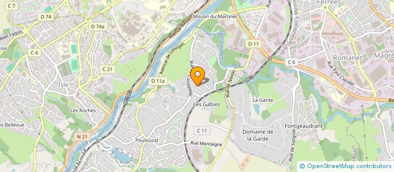 localisation de l'entreprise SCI AGIP  CONDAT-SUR-VIENNE