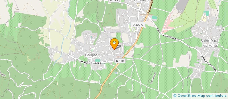 localisation de l'entreprise SCI AGIR  GAUJAC