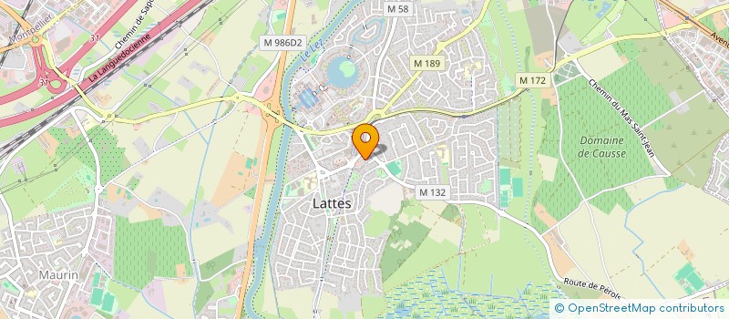 localisation de l'entreprise SCI AGIR  LATTES