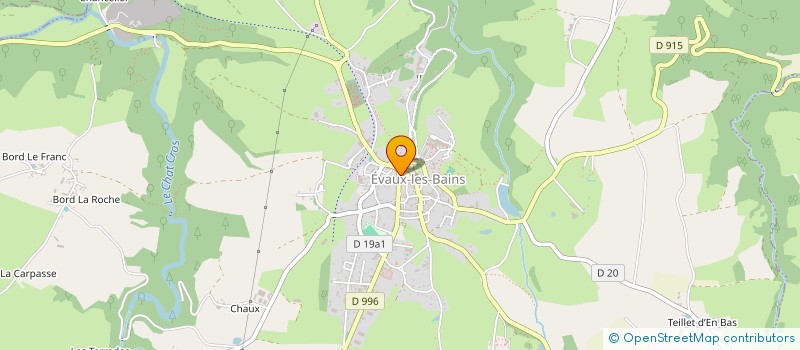 localisation de l'entreprise SCI AGIRE  EVAUX-LES-BAINS