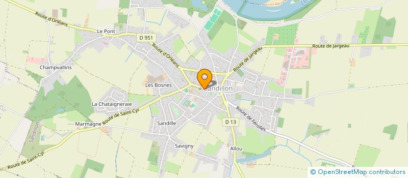 localisation de l'entreprise SCI AGISMA à SANDILLON