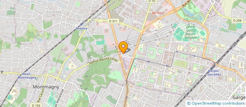 localisation de l'entreprise SCI AGIT  SARCELLES