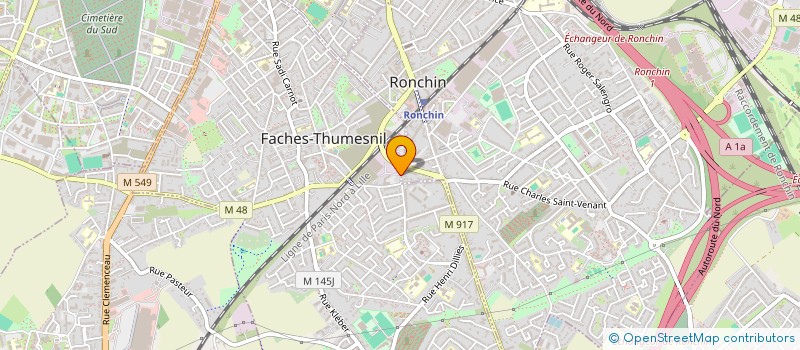 localisation de l'entreprise SCI AGIWATTRELOS  FACHES-THUMESNIL