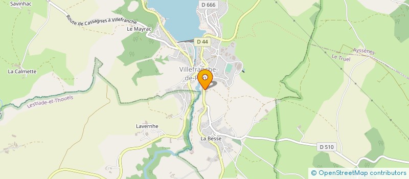 localisation de l'entreprise SCI AGL  VILLEFRANCHE-DE-PANAT
