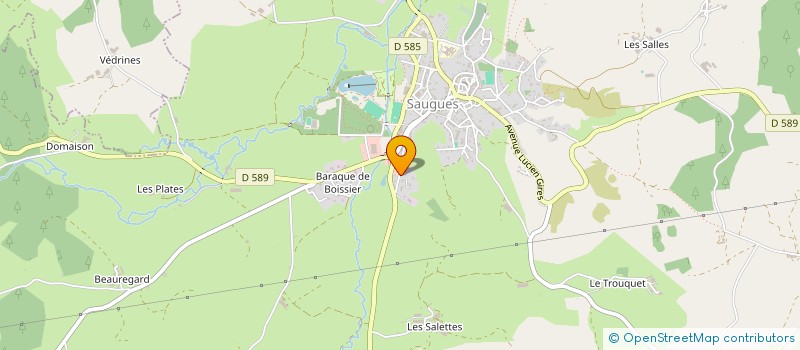 localisation de l'entreprise SCI AGL  SAUGUES