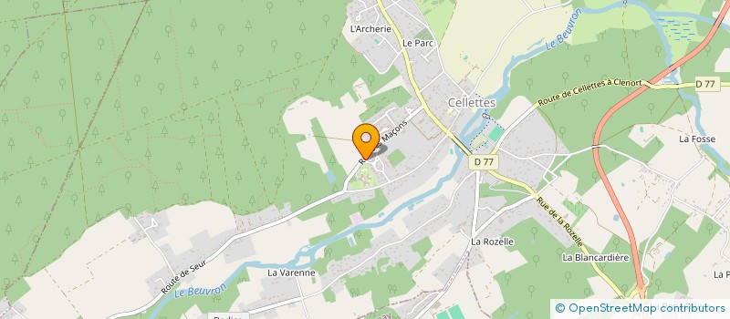 localisation de l'entreprise SCI AGL CHARTRAINE à CELLETTES