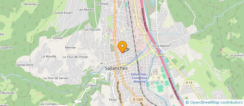 localisation de l'entreprise SCI AGLA à SALLANCHES