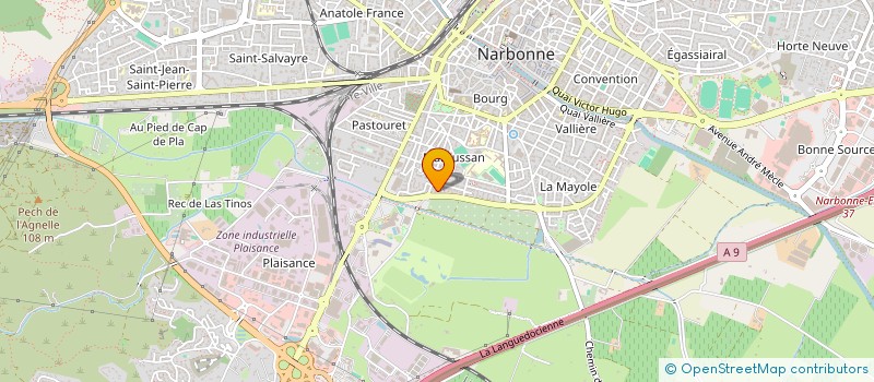 localisation de l'entreprise SCI AGLAE à NARBONNE