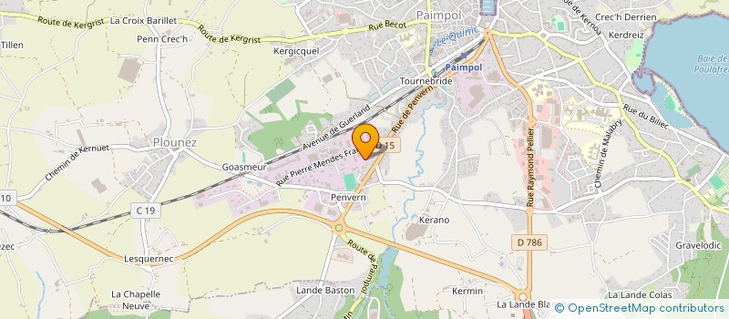 localisation de l'entreprise SCI AGLAEE  PAIMPOL