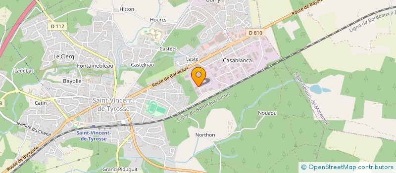 localisation de l'entreprise SCI AGLAMON à CAPBRETON