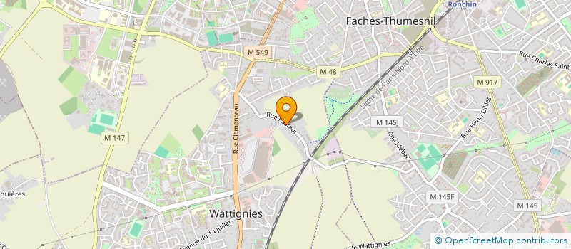 localisation de l'entreprise SCI AGLAOU JAMILA  WATTIGNIES