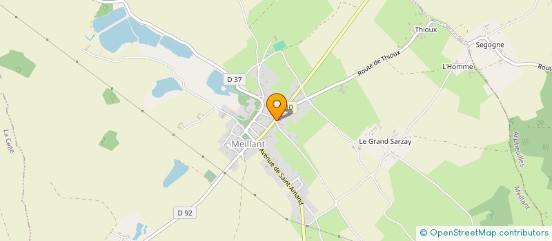 localisation de l'entreprise SCI AGLD18  MEILLANT