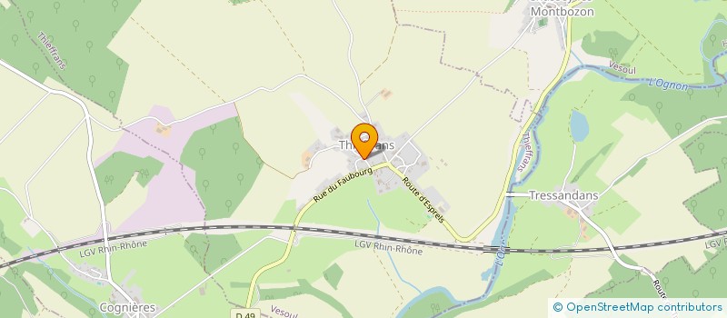 localisation de l'entreprise SCI AGM  THIEFFRANS