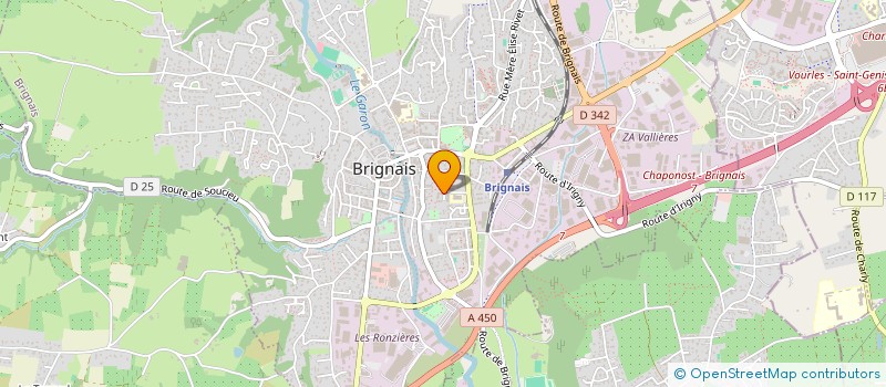 localisation de l'entreprise SCI AGML  BRIGNAIS