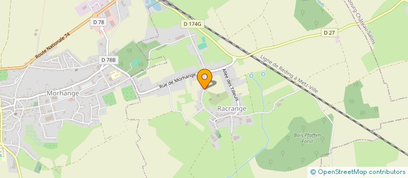 localisation de l'entreprise SCI AGN  RACRANGE