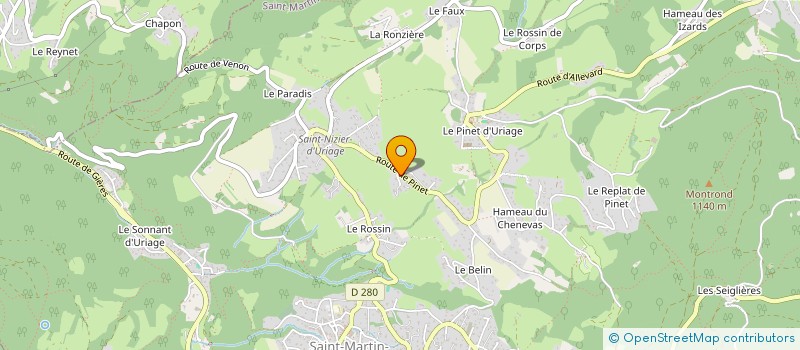 localisation de l'entreprise SCI AGNES.S  SAINT-MARTIN-D'URIAGE