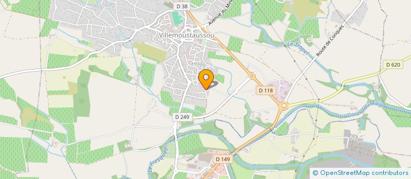 localisation de l'entreprise SCI AGNOLETTO à VILLEMOUSTAUSSOU